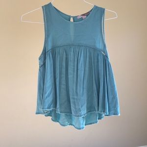 Forever 21 Blue Flowy Tank Top.